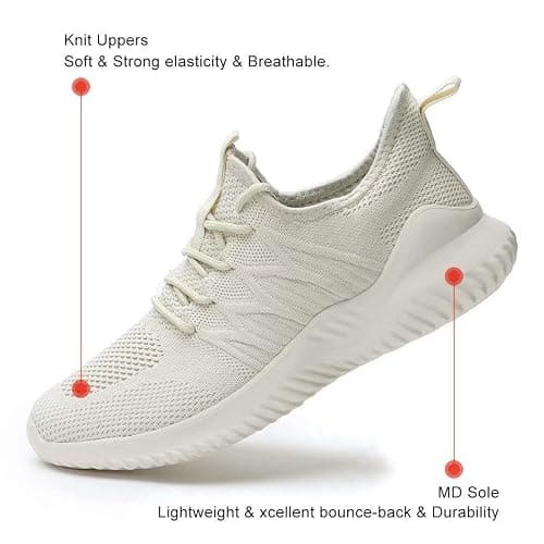 KEEZMZ Womens Ladies Walking Running Shoes Slip On Lightweight Casual Tennis Sneakers Clothes Shoes thumbnail 4