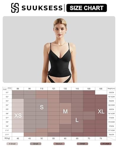 SUUKSESS Women Sexy Deep V Neck Sleeveless Fitted Basic Tops Y2K Tank Top Cami thumbnail 7