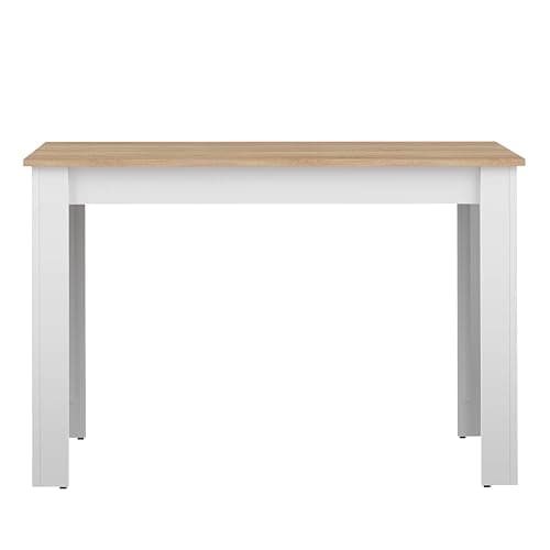 TEMAHOME Nice Dining Table, Oak/White, 110 x 70 x 73 cm thumbnail 3