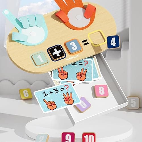TOP BRIGHT Preschool Learning Toys for Toddlers 3-4, Montessori Toys for 3-5 Year Old Boys Girls Birthday Gifts, Educational Number Blocks Math Manipulatives thumbnail 8