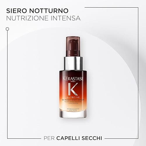 Kérastase, Nutritive, Siero Notturno Nutriente, Per Capelli Secchi, Azione Rivitalizzante, Con Proteine di Origine Vegetale e Niacinamide, Siero Notturno 8h Magic Night Serum, Formato Mini, 30 ml thumbnail 3
