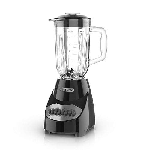 BLACK+DECKER Countertop Blender with 5-Cup Glass Jar, 10-Speed Settings, Black, BL2010BG - Image 1