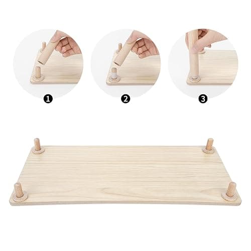 Niteangel Hamster Play Wooden Platform for Dwarf Syrian Hamsters Gerbils Mice Degus or Other Small Pets (Rectange - 7'' Height, Burlywood) thumbnail 5