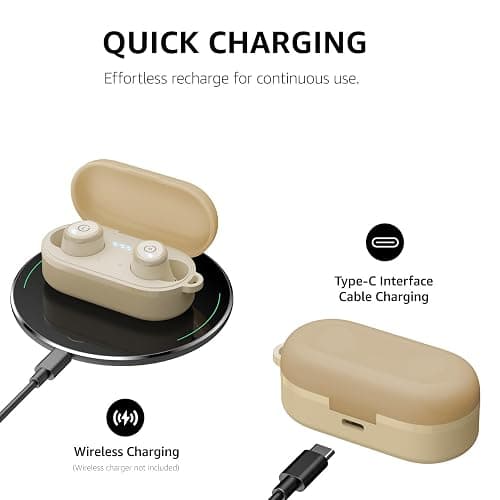 TOZO T10 Wireless Earbuds Bluetooth 5.3 Headphones, App Customize EQ, Ergonomic Design, 55H Playtime, Wireless Charging Case, IPX8 Waterproof Sound in-Ear Headset, New Version thumbnail 8