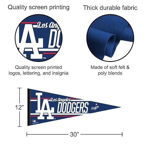 WinCraft Los Angeles Dodgers Large Pennant thumbnail 2