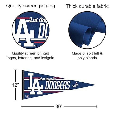 WinCraft Los Angeles Dodgers Large Pennant thumbnail 3