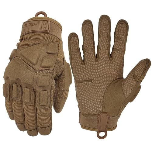 Seibertron S.O.L.A.G Series Tactical Gloves Full/Half Index Finger/Fingerless Touchscreen Impact Anti-Slip for Motorcycle Cycling Hiking Adults & Youth XXS-XXL - Image 1