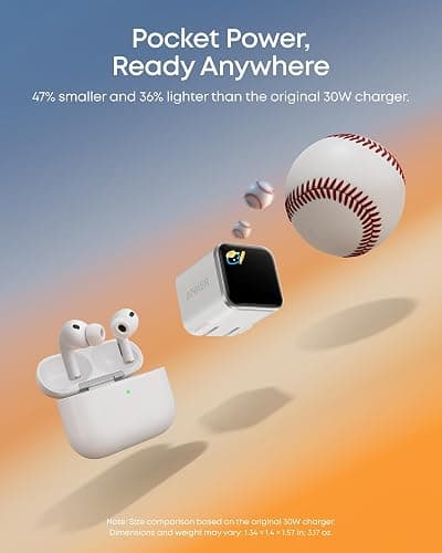 Anker Smart Display Charger,Anker Nano 45W Max GaN Fast Charging USB C Charger Block,180° Foldable Plug,Smart Recognition,Built-in Care Mode,for iPhone17/16/15(Non-Battery,One USB-C Port,No Cable) thumbnail 4