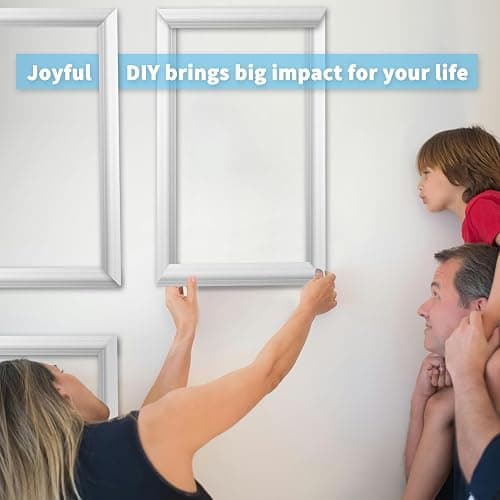 Art3d Pre-Cut Wall Molding Set, Ready-to-Assemble Panels, 3 Top 3 Bottom | Ready-to-Assemble Wainscoting Panel, High-Impact, Precision Pre-Cut, DIY-Friendly, Ideal for Indoor Wall Decor, Accent Walls thumbnail 7