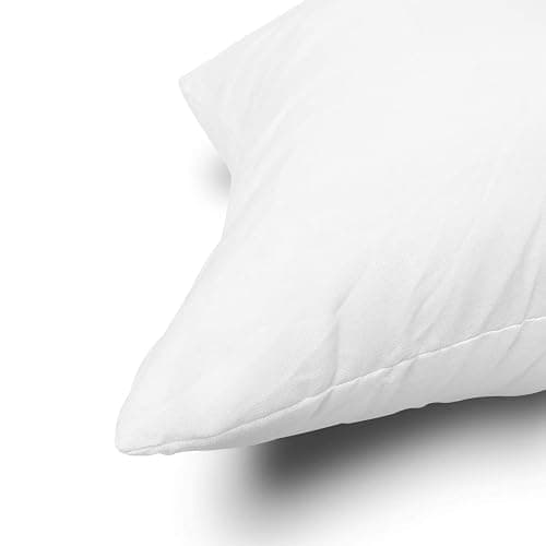 EDOW Throw Pillow Inserts, Set of 4 Lightweight Down Alternative Polyester Pillow, Couch Cushion, Sham Stuffer, Machine Washable. (White, 16x16) thumbnail 8