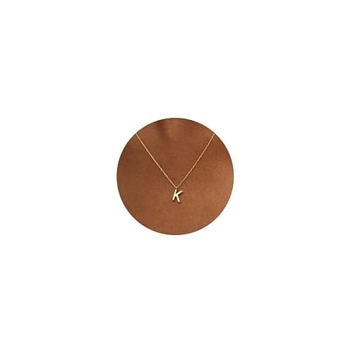 HANLI Initial Necklaces for Women - 14k Gold Plated Dainty Letter Necklace Alphabet A-Z Necklace Personalized Monogram Name Necklaces for Women Jewelry Gifts for Her - Image 1