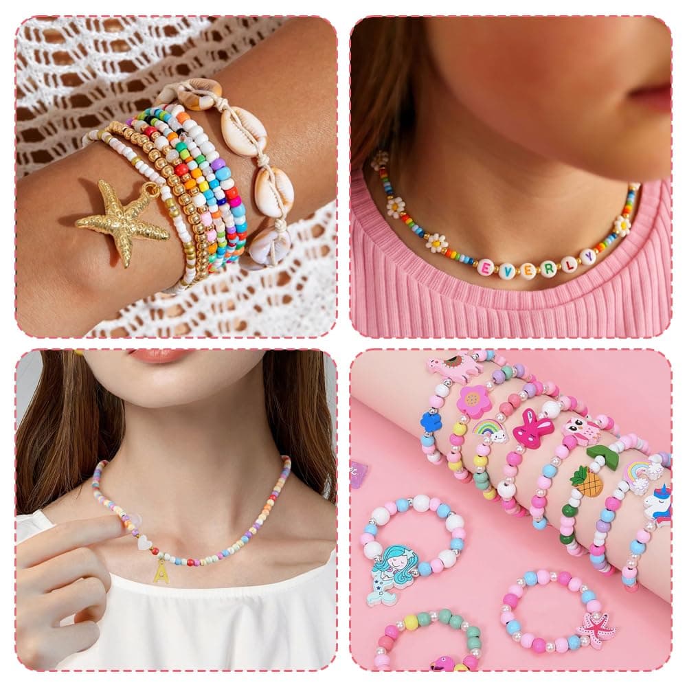 2052 Pieces 8mm Colors Mixing Color Plastic Craft Beads, Colorful Pony Beads Bulk, Beads for Hair Braids, Colorful Pony Beads, Pony Beads, for Necklaces, Hatcheries, Bracelets thumbnail 4