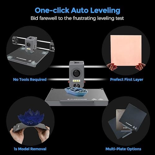 FLASHFORGE Adventurer 5M 3D Printer,600mm/s Max High-Speed FDM 3D Printers with Fully Auto Leveling, 280°C Direct Extruder with Quick Detachable Nozzle, Effective Cooling, Core XY Structure thumbnail 3