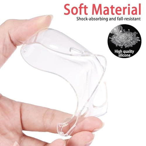 Soft TPU Case Cover for Nintendo Switch Joy-Con, Clear Protective Case Compatible with NS Joy Cons Handheld Controller thumbnail 3