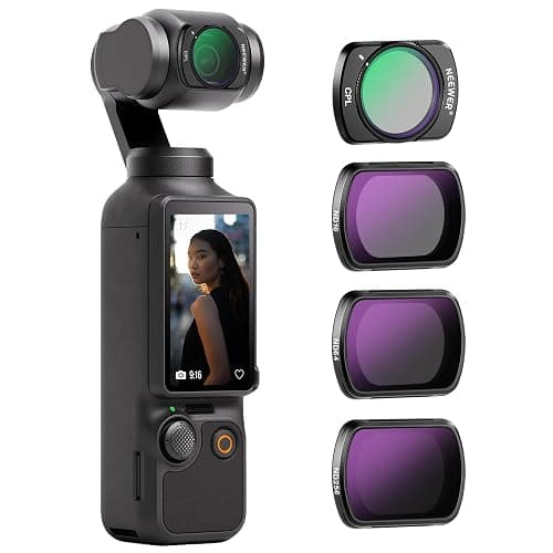 NEEWER HD CPL ND16 ND64 ND256 Filter Kit Compatible with DJI OSMO Pocket 3 Creator Combo Accessories Magnetic Action Camera Neutral Density Polarising Filter Optical Glass Aluminum Frame - Image 1