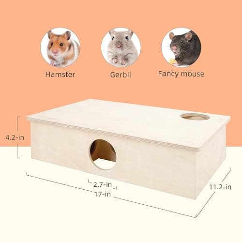 Niteangel Multi-Chamber Hamster House Maze: - Multi-Room Hideouts & Tunnel Exploring Toys for Hamster Gerbils Mice Lemmings (6-Room Large) thumbnail 2