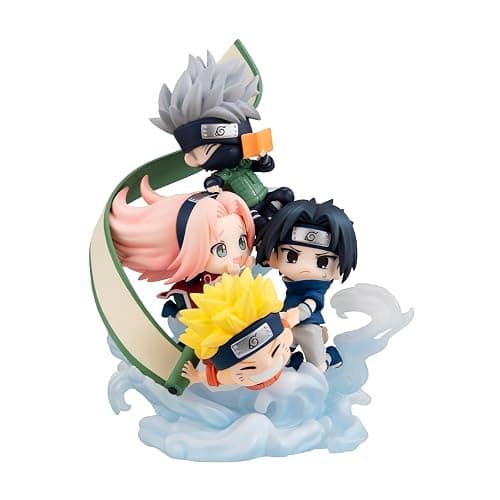 BANDAI Naruto Shippuden Figure - Gather Here Team 7! (with Gift) - MegaHouse | Collectible Set with Naruto, Sasuke, Sakura and Kakashi | Limited Edition | Official Anime Fans Product thumbnail 5