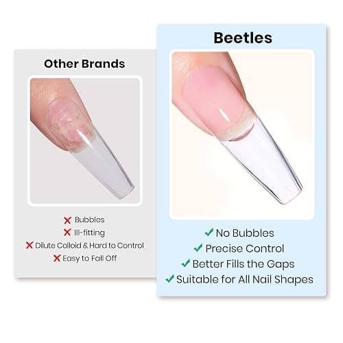 Beetles 30g Solid Nail Glue Gel for Nail Tips Clear Press On Nails, Beginner-Friendly, Hard Gel for Nail Extension & 3D Sculpting Nail Art, UV & LED Cured thumbnail 5