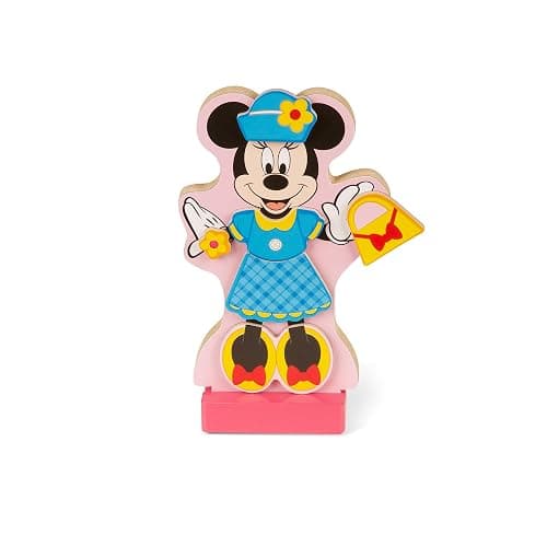 Melissa & Doug Disney Minnie Mouse & Daisy Duck Magnetic Dress-Up Wooden Dolls – Pretend Play Set (40+ pcs) Minnie Mouse Toys, Disney Dress Up Dolls for Preschoolers & Kids Ages 3+ thumbnail 9