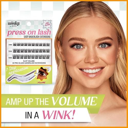 Ardell Winks Press On Eyelash Extensions, Volume - DIY Lash Clusters, 30 Individual Lashes, Natural Look Lashes with Applicator, 1 Pack thumbnail 3