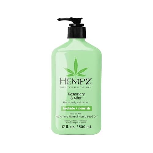 Hempz Body Moisturizer, Rosemary & Mint 17 Oz – Hydrating Lotion Rich with Minerals, Vitamin C, & Hempseed Oil to Nourish & Repair Extremely Dry or Sensitive Skin, for Women & Men - Image 1