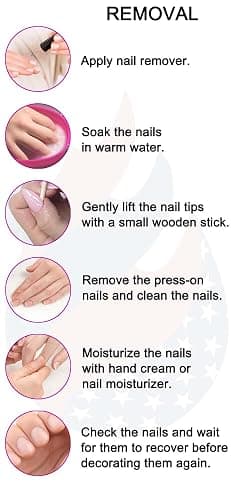 Gleamrain Long Press on Nails Almond with Flower and French Tips Designs Summer Fake Nail for Women 24pcs thumbnail 7