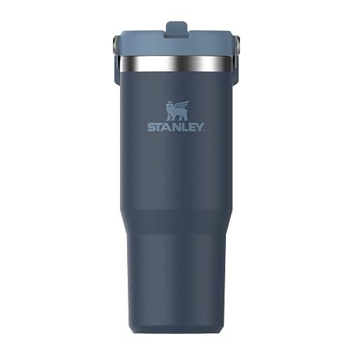 Stanley Flip Straw Tumbler 1.0 Water Bottle With Straw 0.89L - Keeps Cold For 12+ Hours - Easy To Carry - Dishwasher Safe - Stainless Steel Thermal Flask - BPA-Free Travel Mug - Navy - Image 1