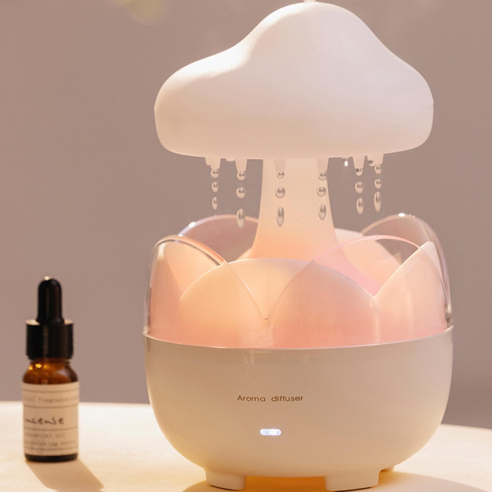 Rain Cloud Humidifier | Humidifier Water Drip | Cloud Rain Humidifier | Bedroom Humidifier | Led Light Humidifier | 7 Color Changing Lights Rain Sound With Remote Control For Bedroom Living Room thumbnail 7