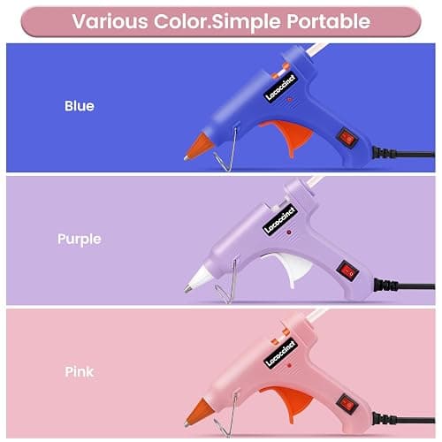 Hot Glue Gun Kit with 30 Glue Sticks, 20W Mini Glue Gun Set (Pink) | Fast Preheating, Compact, Hot Melt Glue Gun Ideal for School Classroom Crafts DIY Arts and Quick Home Repairs thumbnail 6