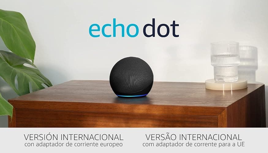 Echo Dot (5.ª generación, modelo de 2022) | versión internacional | Altavoz inteligente con Alexa | Antracita | No disponible en portugués (Portugal) thumbnail 8