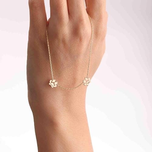 RESVIVI Personalized Cute Dog Cat Paw Name Necklace Forever Love Custom Heart Pendant Pet Name Necklace Gift for Pet Lovers thumbnail 2