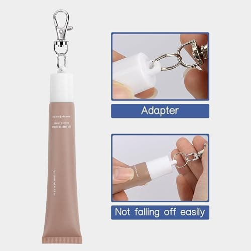 Keychain Cap for Summer Fridays 0.5 Oz Lip Balm keychain, Keychain Cap Compatible with LANGIGE 0.35 oz Lip Balm thumbnail 6