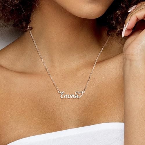 PicturesOnGold.com Custom Name Necklace For Women Personalized Name Necklace in Sterling Silver or Gold Necklace Personalized with any Name or Word thumbnail 7