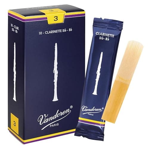 Vandoren CR103 Bb Clarinet Traditional Reeds Strength 3; Box of 10 - Image 1