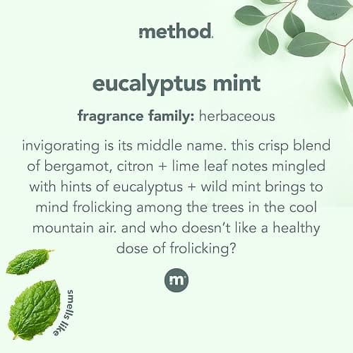 Method Daily Shower Spray Cleaner, Eucalyptus Mint, For Showers, Tile, Fixtures, Glass and Tubs, fl 28 oz (Pack of 1) thumbnail 3