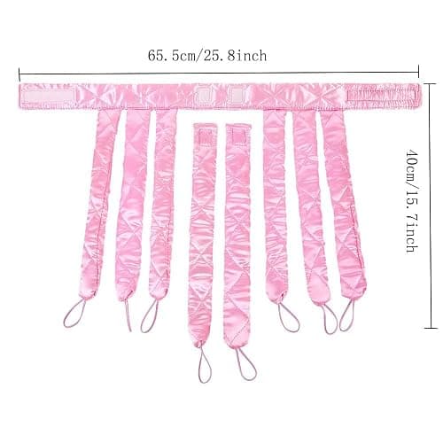Pink Heatless Hair Curler Silk New Upgradeed No Heat Curling Rode Headband for Long Hair Soft Hair Curls with Removeable & Adjustable To Sleep In Hair Curls thumbnail 5