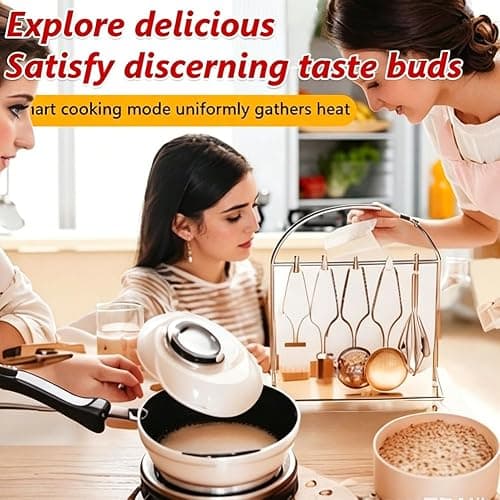 Mini Kitchen Real Cooking Sets with Electric Stove,Food Making for Beginner Cooking Educational Tool,Junior Easy Safe Tools Dishes Set (Blue) thumbnail 2