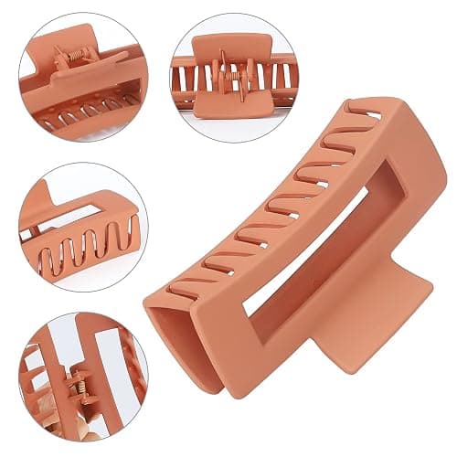 Luraseea 15 Pack Hair Claw Clips Big Hair Clips 4.1 Inch Rectangular Claw Clips for Women and Girls Non-slip Banana Jaw Clips thumbnail 2