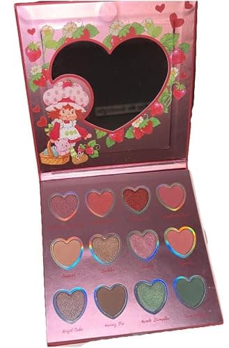 Taste Beauty Strawberry Shortcake Heart Shaped Eyeshadow Palette, 12 Colors with Mirror, Dessert Collection thumbnail 2