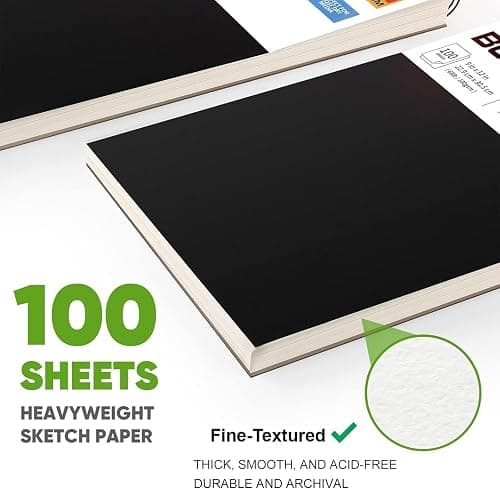 Soucolor 9" x 12" Sketch Book, 100 Sheets Top Spiral Bound Sketchbook with Acid-Free 68lb/100gsm Thick Drawing Paper, Art Sketch Pad for Kids, Adults & Artist, Professional Art Supplies for Beginners thumbnail 6