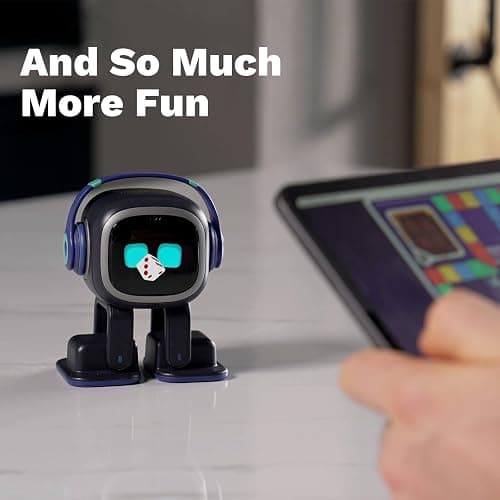 EMOPET AI Desk Robot Companion - ChatGPT Enabled with Voice Commands & Dancing, Interactive AI Robot Pet with Personality, for Adults and Kids thumbnail 5