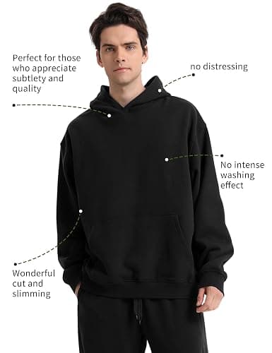 FAIABLE Mens Super Soft Oversized Hoodie Acid Wash Hoodie Heavyweight Fashion Hoodies & Sweatshirts for Men Women Couples thumbnail 2