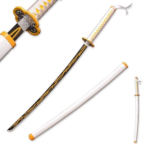 Metal Demon Sword 104cm/41inchs,Stainless Steel, Hashira Pillar and Protagonist Katana for Anime Cosplay, Anime Original Textures, Multiple Styles to Choose from - Image 1