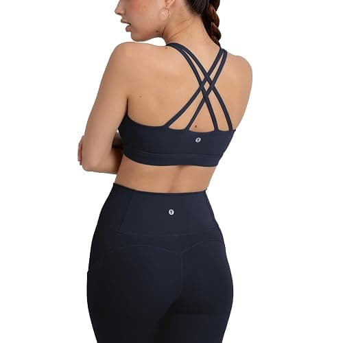 YITTY Active Women's Ultraluxe Strappy Medium Impact Bra, Athleisure, 4-Way-Stretch - Image 1