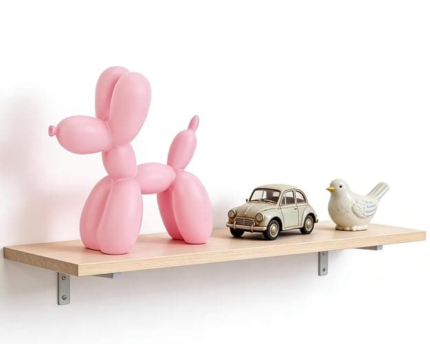 AMOIENSIS Pink Balloon Dog Statue Decor, 4 inch Small Knick Knacks Balloon Dog Animal for Desk Shelf Decor thumbnail 4