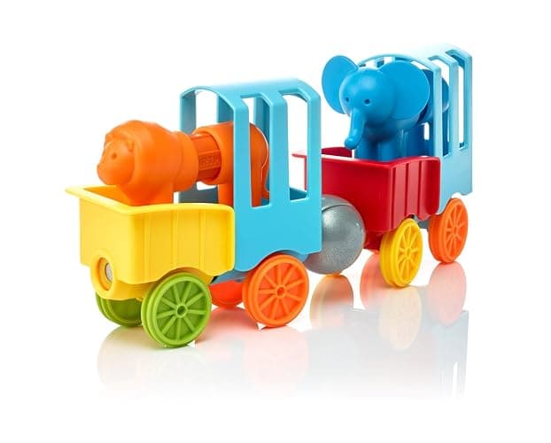 SmartMax My First Animal Train STEM Magnetic Discovery Play Set with Moving Train and Soft Animals for Ages 1-5 thumbnail 7