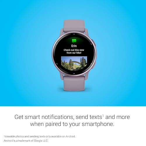 Garmin vívoactive 5, Health and Fitness GPS Smartwatch, AMOLED Display, Up to 11 Days of Battery, Orchid - Orchid thumbnail 6