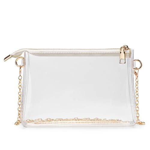 BS-VOG Clear Purse for Women - Stadium Approved Small Crossbody Bag with Zipper, Clear Stadium Bag for Concerts, Sports thumbnail 7