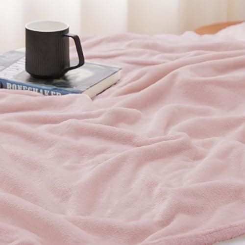 WAVVE Plaid Couverture Polaire Flanelle en Microfibre, Jeté de Canapé 150x200 Rose, Couverture lit Jete de Canape 2 Personnes, Plaid Fourrure Grand Chaud et Doux en Peluche, 200x150 thumbnail 4