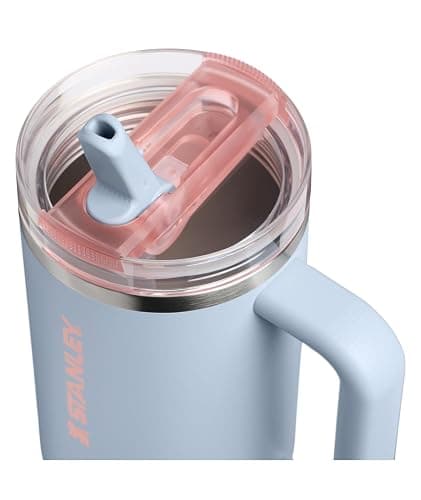 STANLEY Quencher ProTour Flip Straw Tumbler with Leakproof Lid 40 oz | Built-in Straw and Handle | Cup Holder Compatible for Travel | insulated Stainless Steel Cup | BPA-Free | Blue Dream thumbnail 3